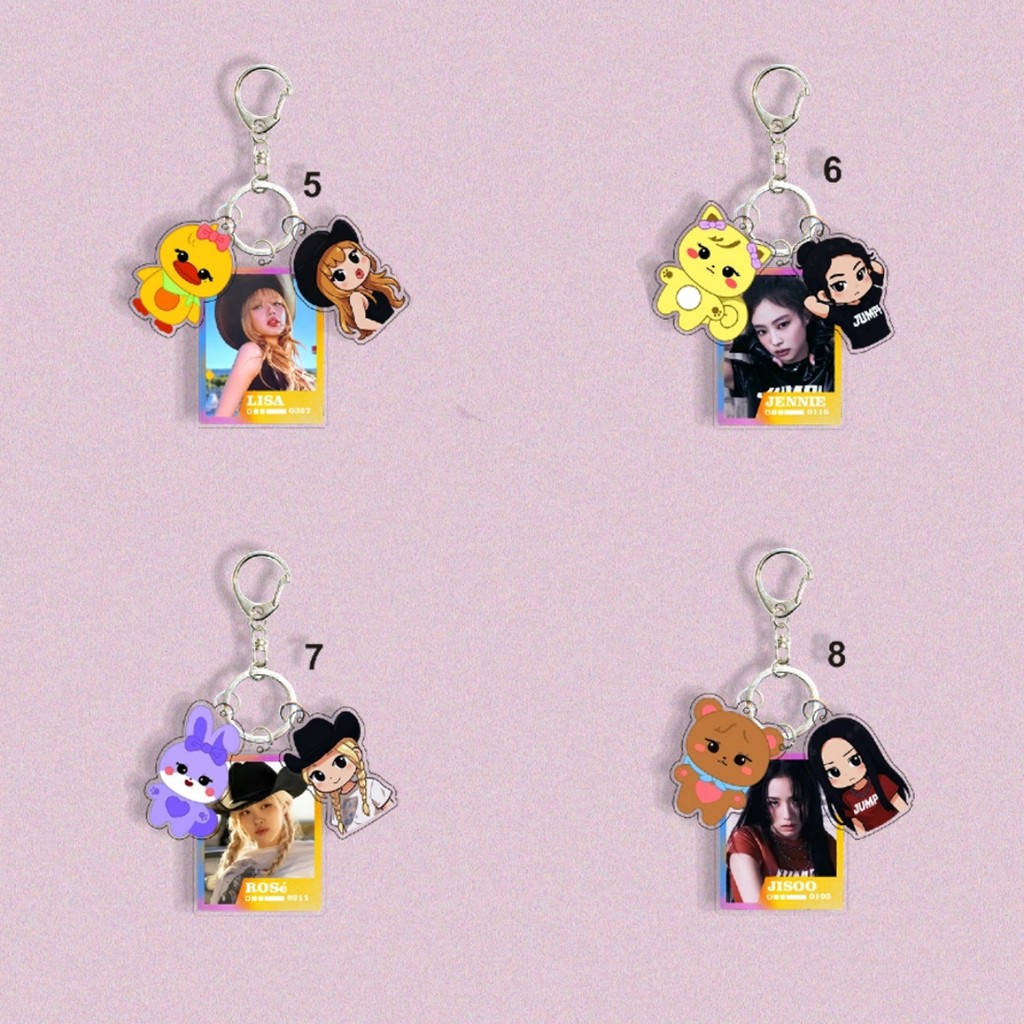 BP Transparent Acrylic Key Ring LISA Light Stick JENNIE Coachella ...