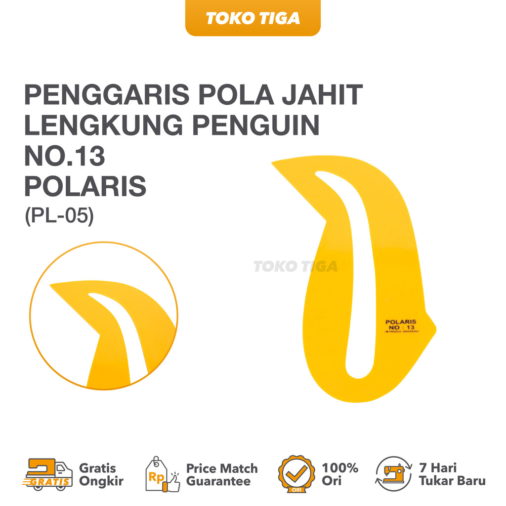 Penguin Curved Sewing Pattern Ruler No. 13 POLARIS Brand (PL-05 ...