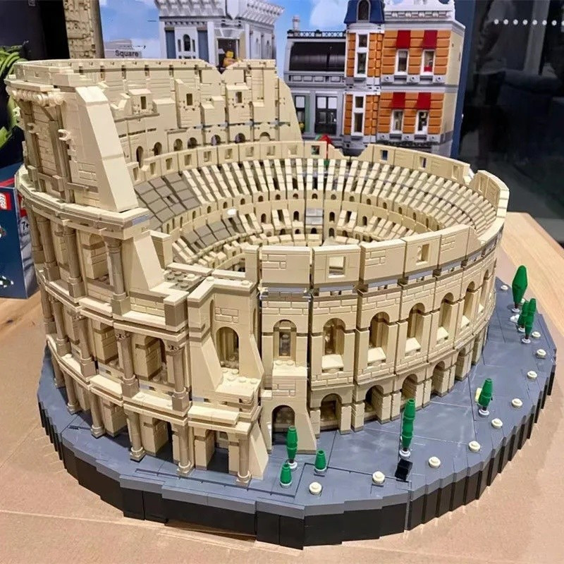 Colosseum City Street View Building Block Series Adult High-Difficulty ...