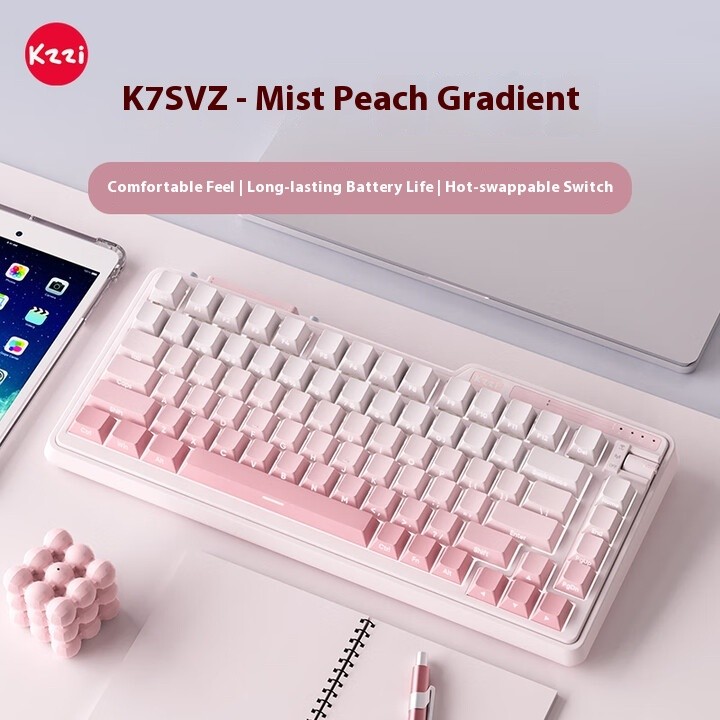 KZZI K75 V2 Three Mode Customized Mechanical Keyboard Wireless ...
