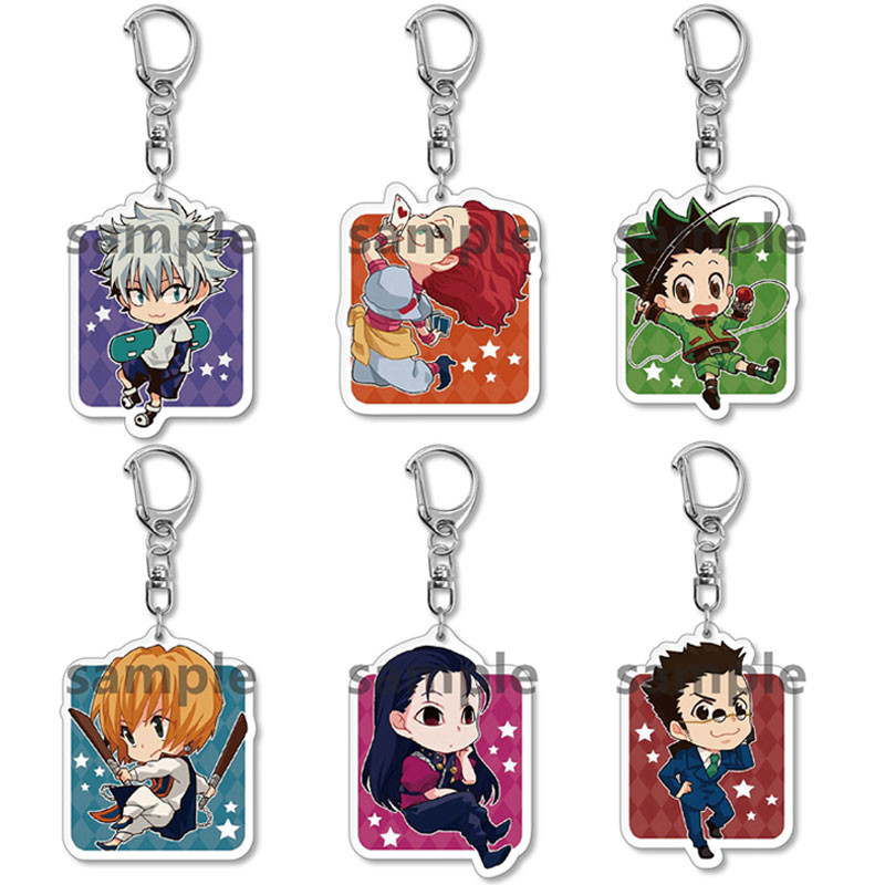 Anime Hunter X Hunter Keychain Cute Figures GON·FREECSS Killua Zoldyck ...
