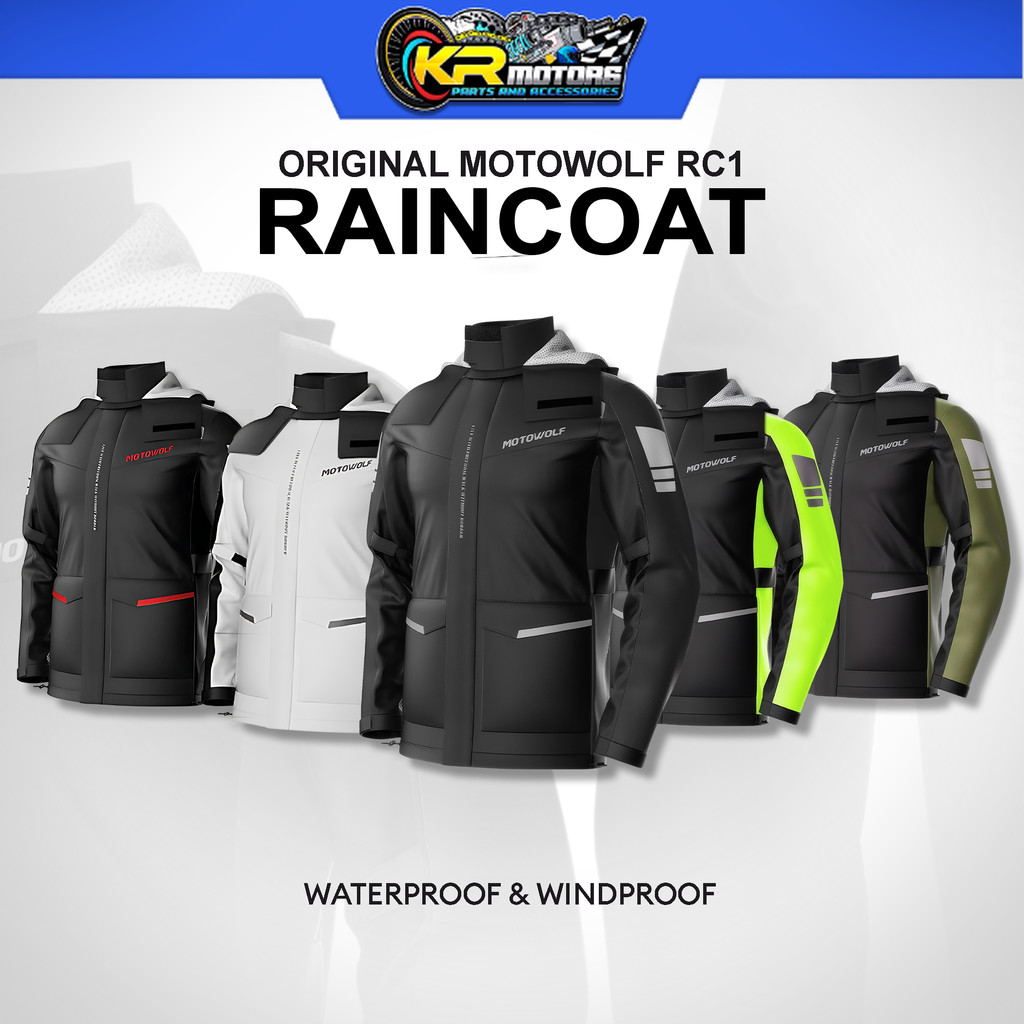Unisex Motowolf Raincoat RC1 Rain Coat for Riders / Rain Wear for ...