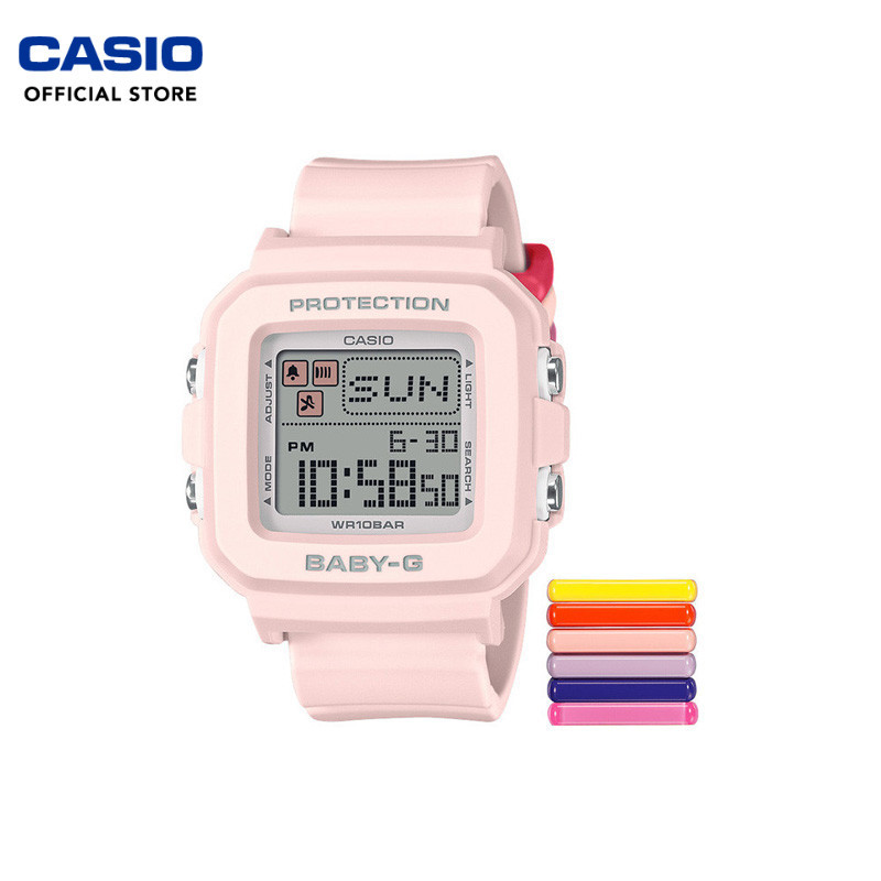 Casio Baby-G (BGD-10L-4DR) Pink Resin Strap 100 Meter Digital Watch ...