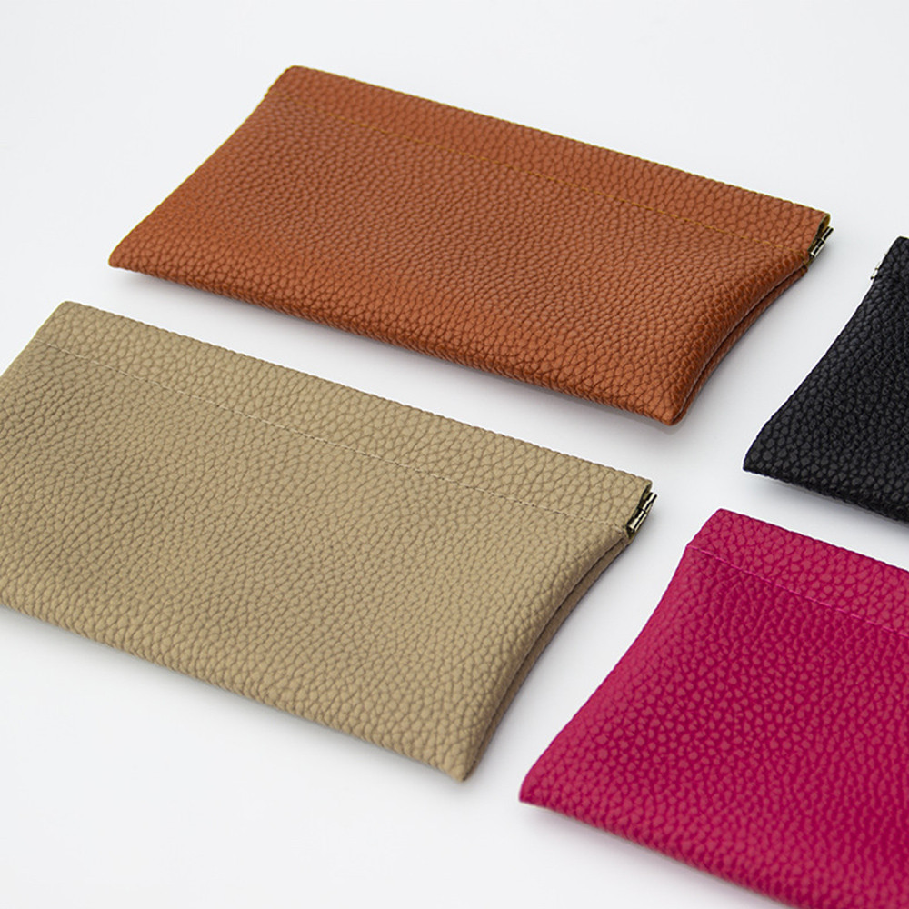【24H Delivery】Cosmetic Storage Bag Long Wallet Solid Color Simple Large ...