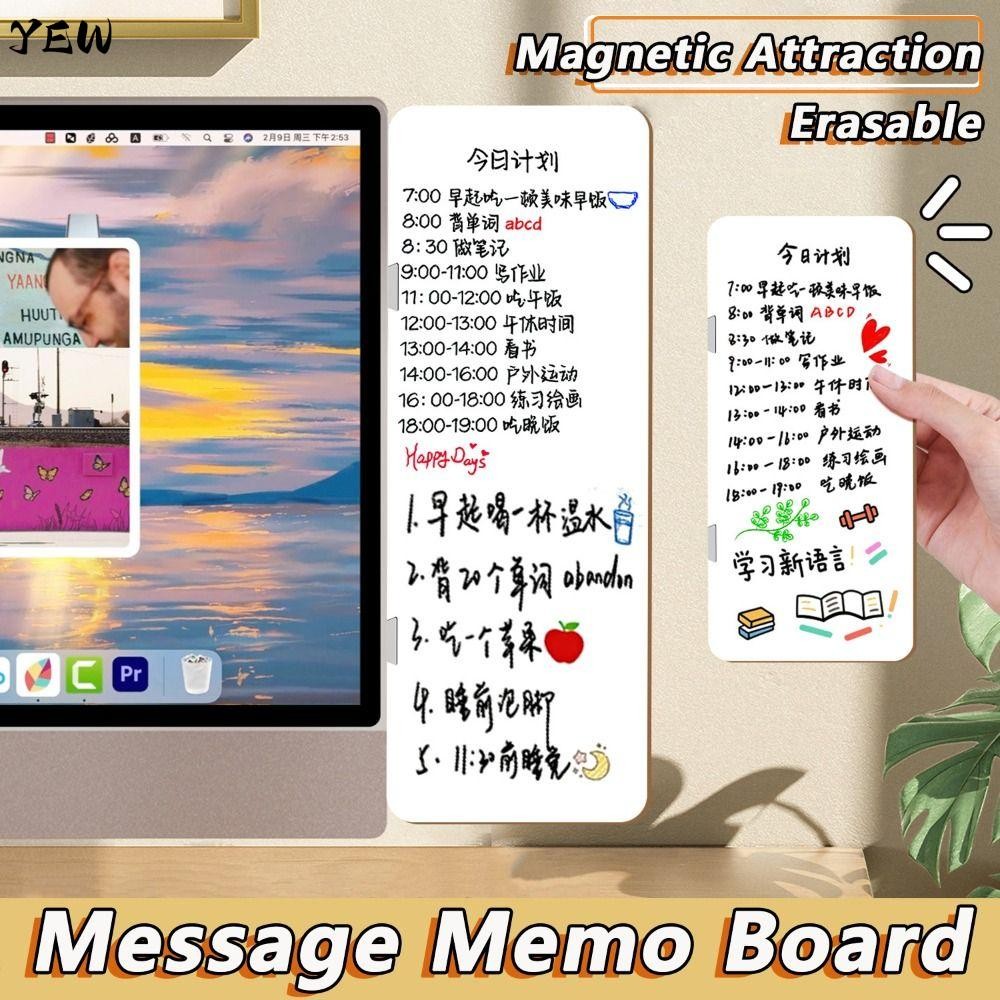 YEW Message Memo Board, Rewritable Computer Screen Side Using Desktop ...