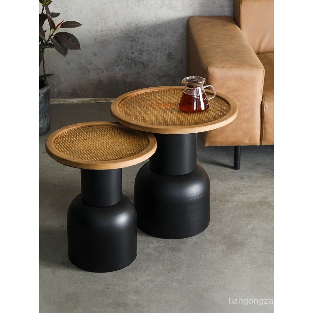 Silent Wind Living Room Sofa Side Table Solid Wood Bedside Coffee Table ...
