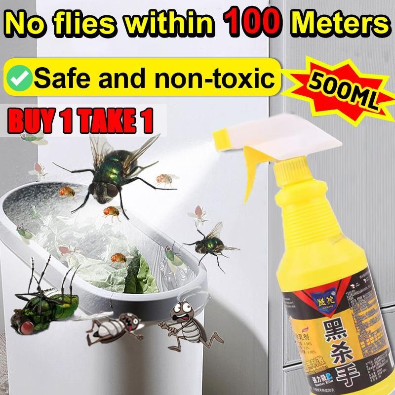 Fly Spray 500ml Fly Killer Effective Repellant Household Insect ...