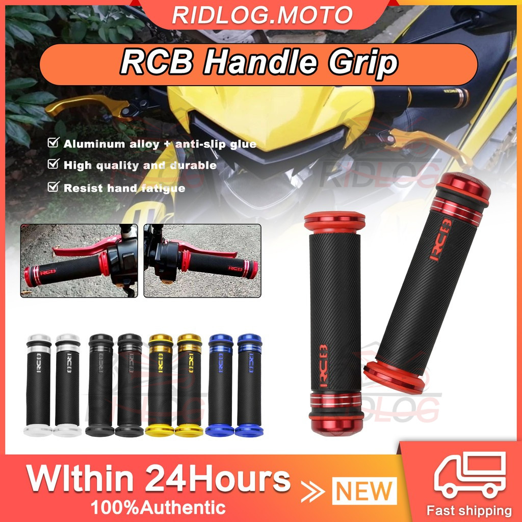 1 Pair RCB Handle Grip Motorcycle Racing Alloy Handle Grip Universal ...