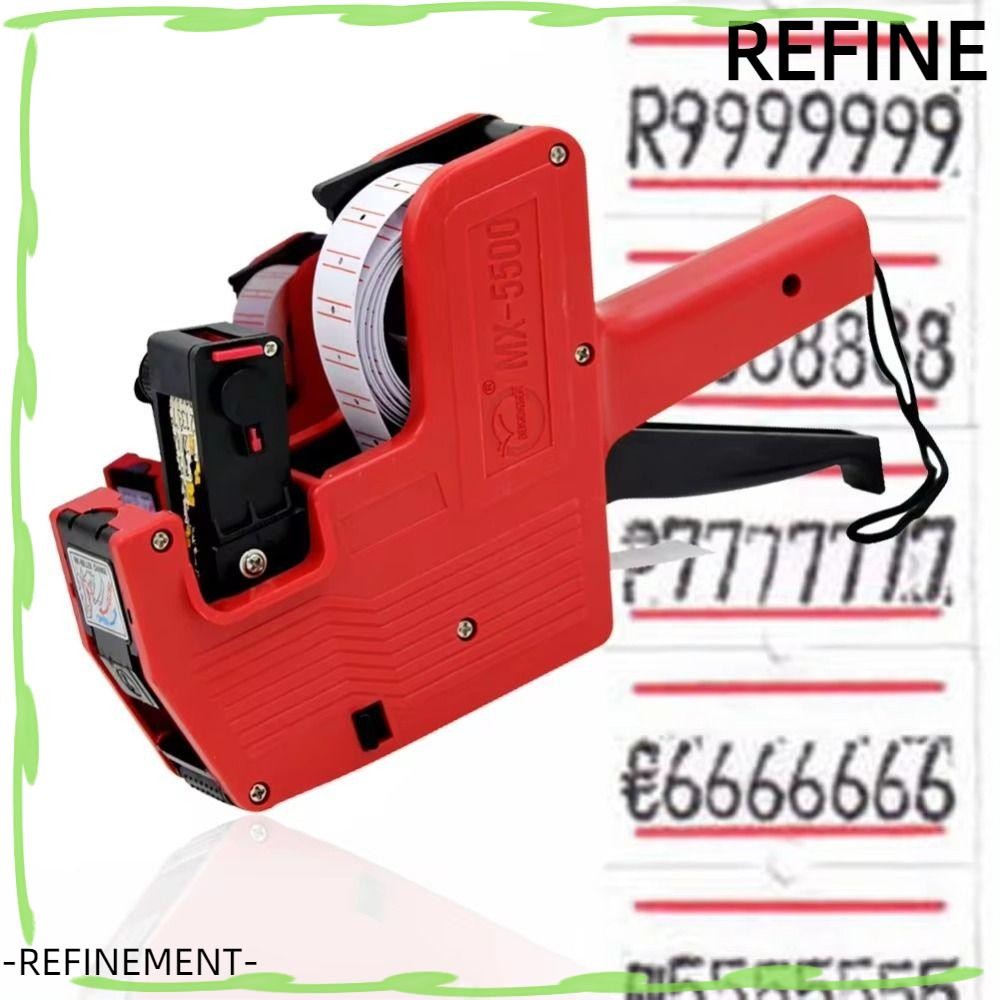 REFINEMENT Digital Tag Printer, 8 Digits Display Office Price Label ...