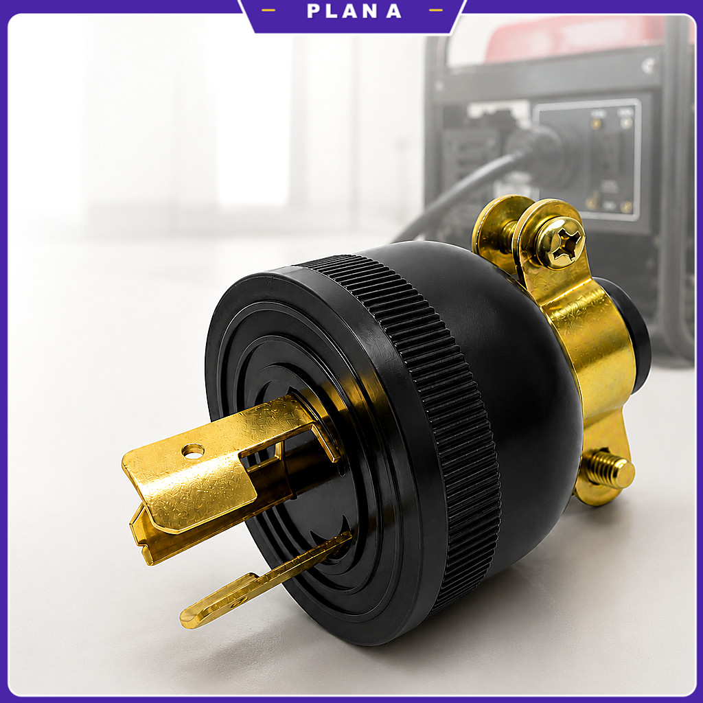 3-5KW Generator Plug US Three Prong Anti Loose 30A 250V For Gasoline ...