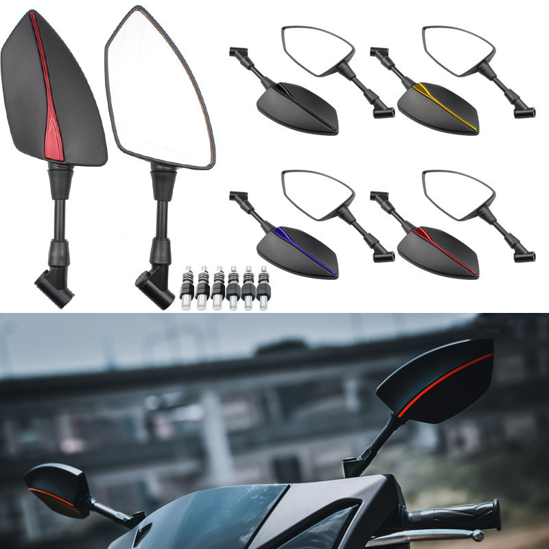 Motorcycle Rearview Mirror Electric Scooter Reflector Mirror Small Cow ...