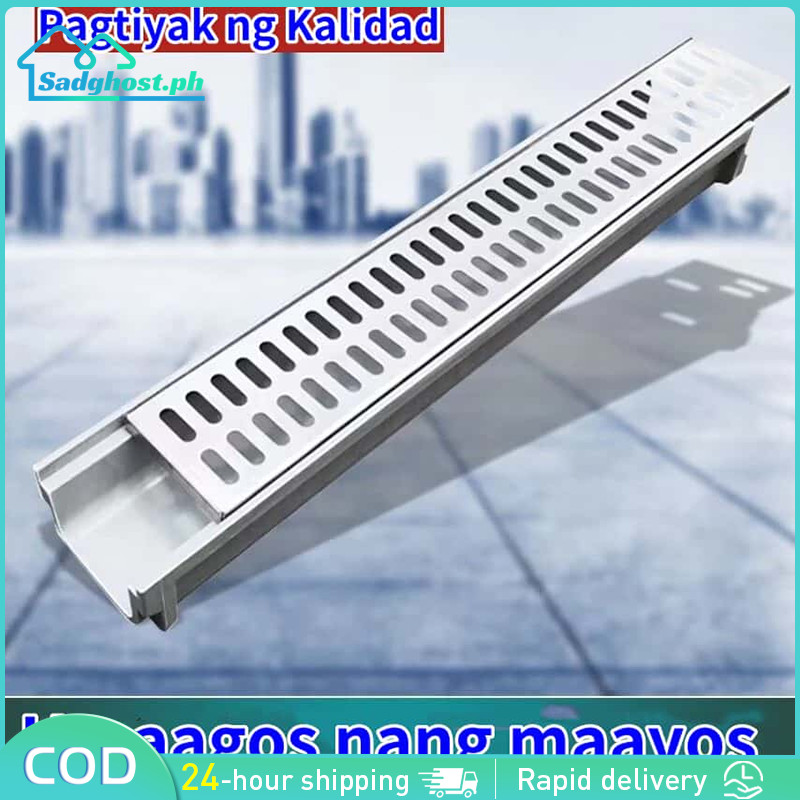 Heavy Duty Resin Drainage Gutter Channel with Stainless Steel Cover for ...