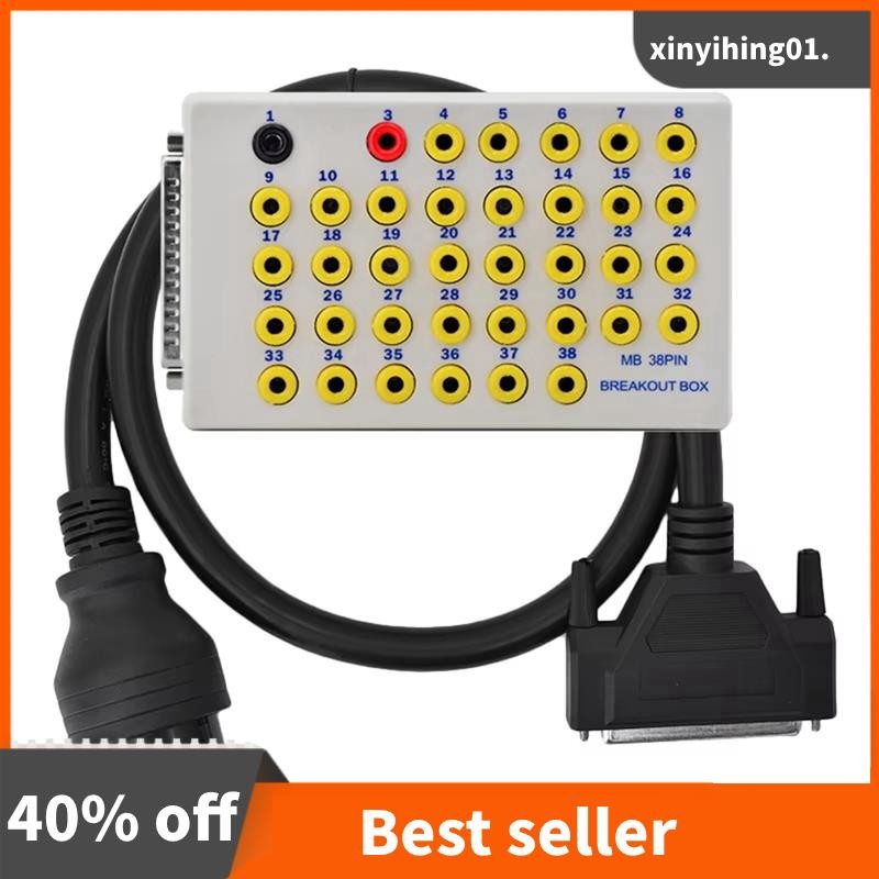 New 38 Pin OBD Breakout Box OBD2 Line Signal Tester Protocol Detectors ...