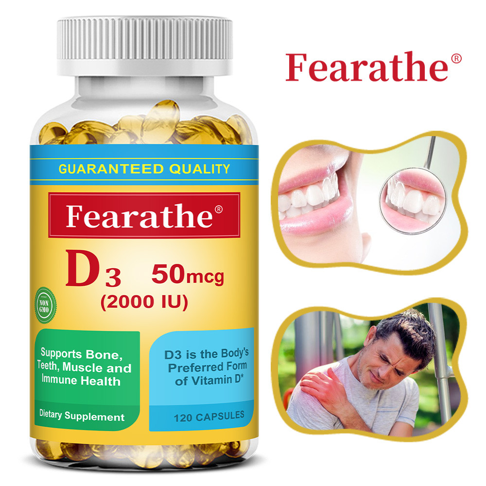 Vitamin D3 2000 IU, supports bone, teeth and muscle health, supports ...