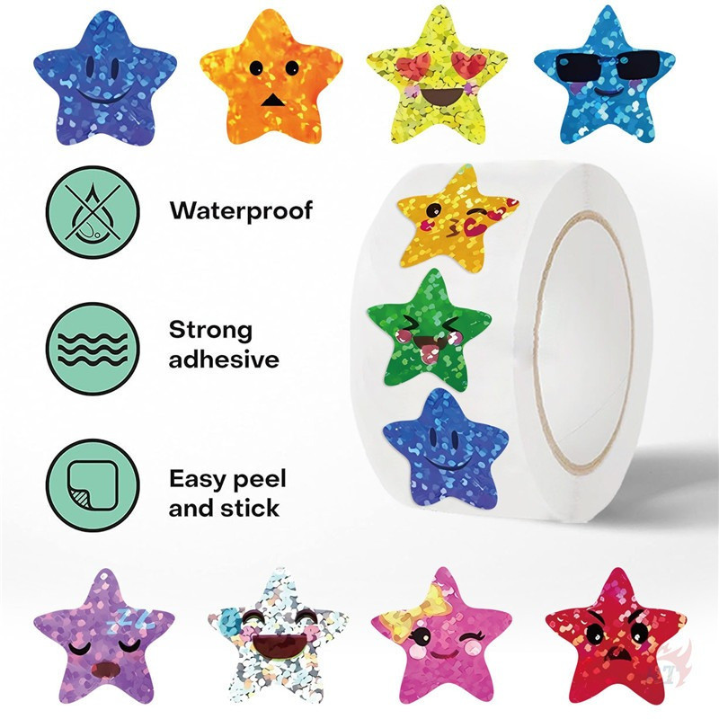 500pcs 1 Inch Labels Stickers Star Shape of Gold Stickers Seal Labels ...