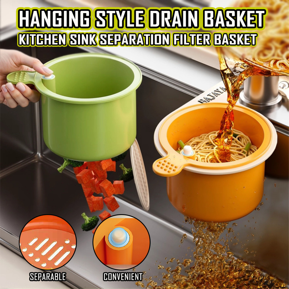 Anti-Leakage Separate Push-Type Grid Hangingbag Racks Drain Kitchen ...