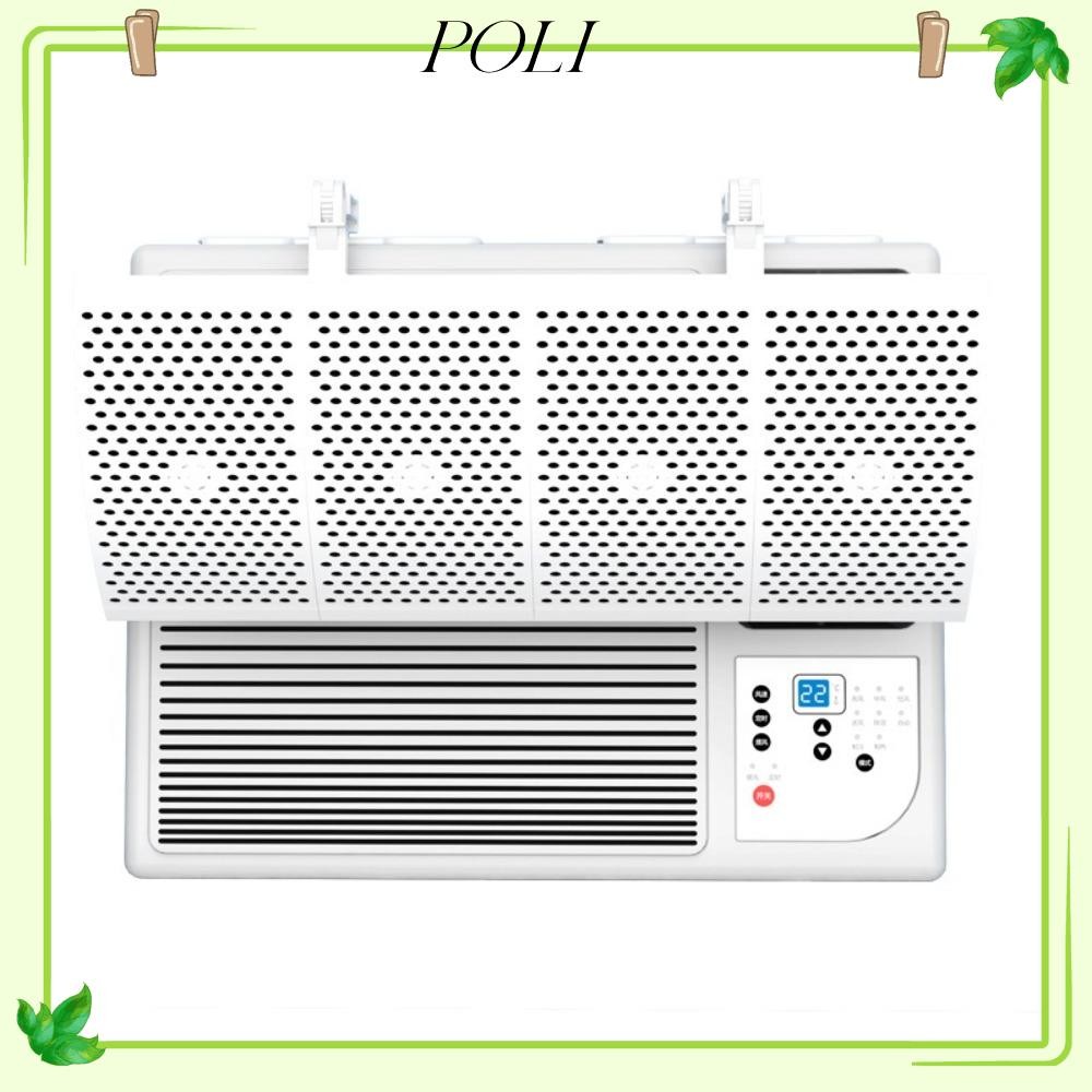 POLI Air Conditioner Wind Shield, 4 Leaf Window Type Air Conditioner ...