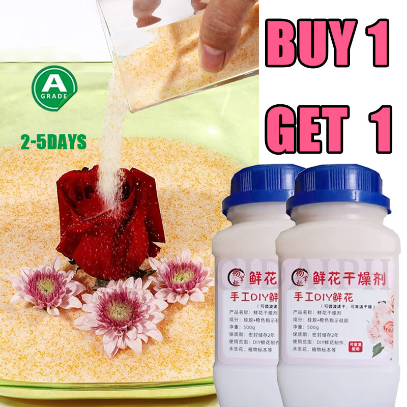 [BUY 1 GET 1] Flower Preservation Powder Silica Gel Flower Drying Kit ...