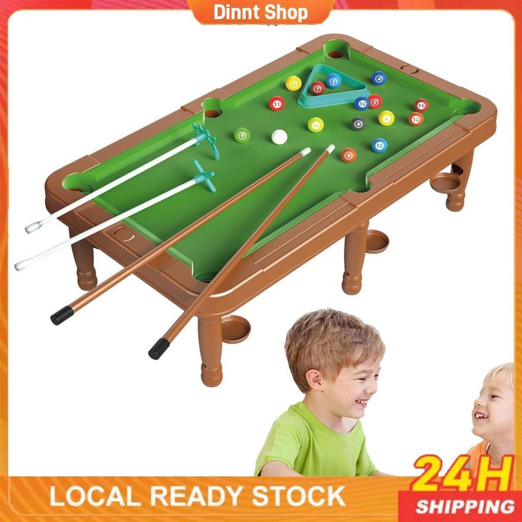 Billiards Table Portable Toy Pool Table Billiard Game Set with Tripod ...