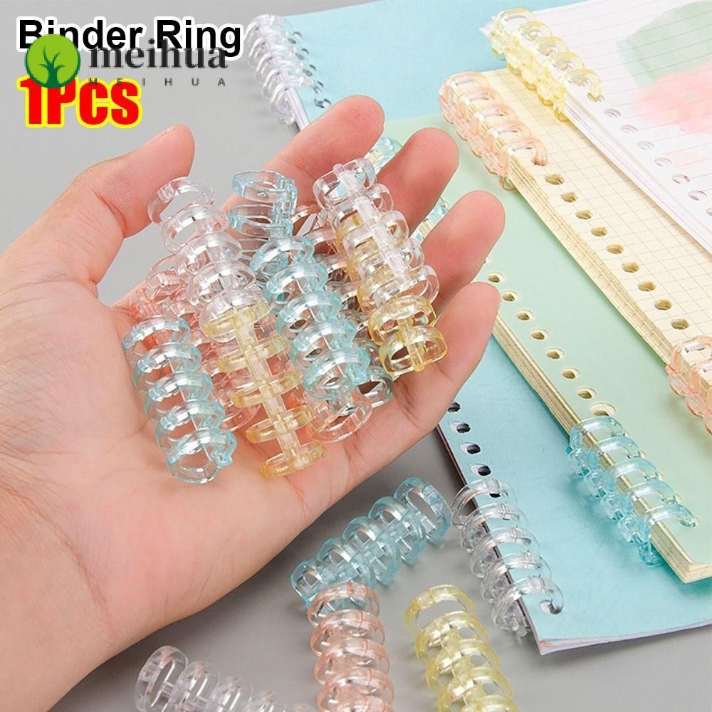 MEIHUA 1Pcs Binder Rings, Binding Spines Snap Split Learning Cards ...