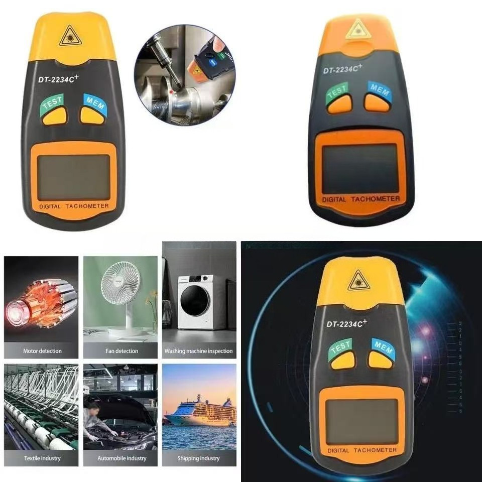 Digital Laser Tachometer Non Contact Engine Tachometer Rpm Meter ...