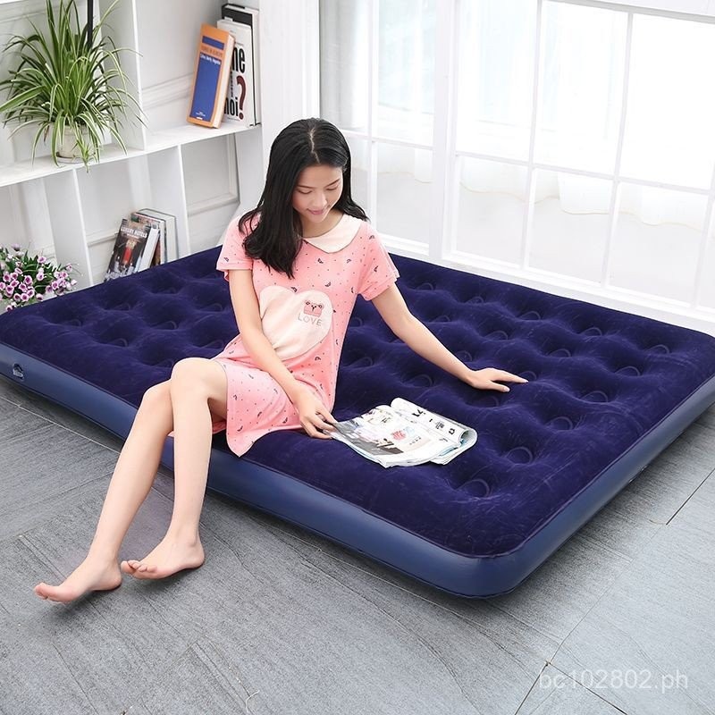 Home Mattress Lazy Inflatable Double Pump Mattress Outdoor Portable Bed ...