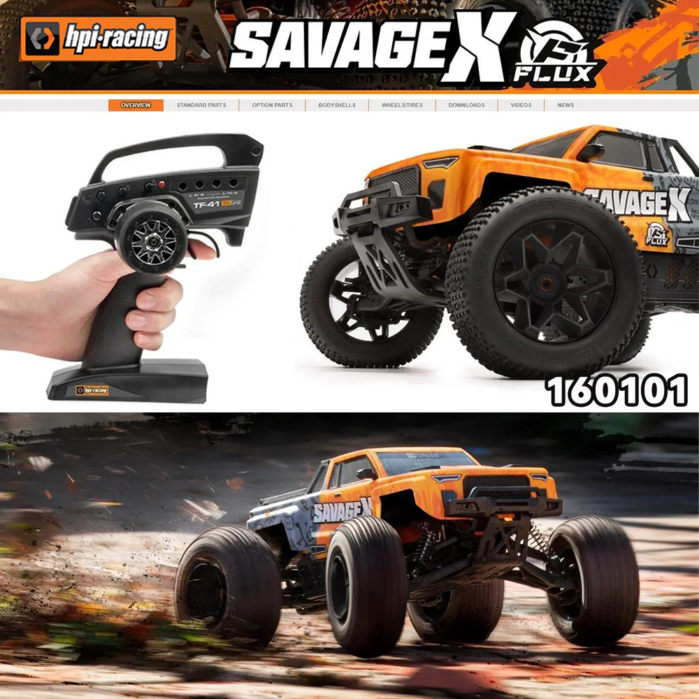 HPI 160101 1/8 RC Car RACING SAVAGE X FLUX V2 GT-6 RTR 4WD RC Electric ...