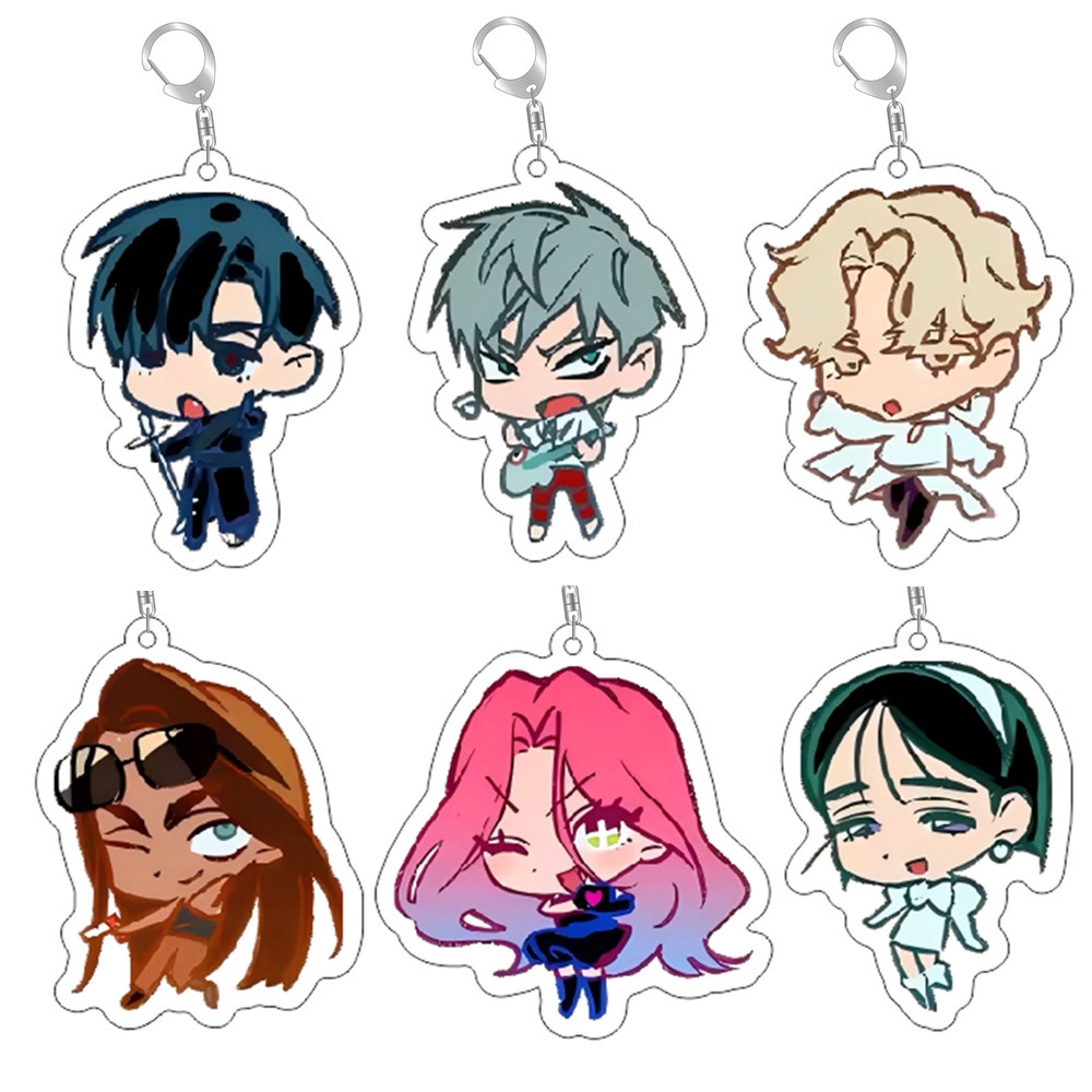 Popular Anime Alien Stage Chibis Keychains for Womens Accessories Bag ...