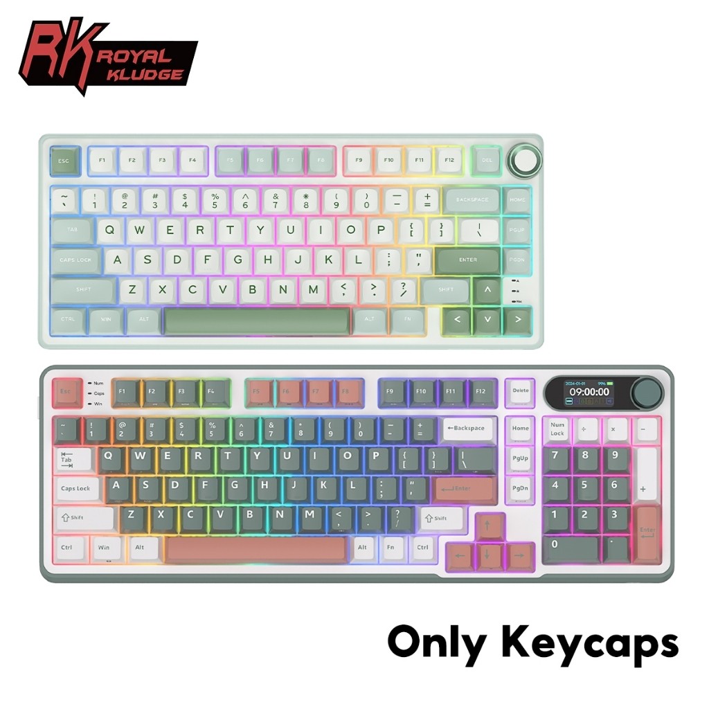 Royal Kludge RK S98 RK R75 Keycaps 98 Key 81 Key Mechanical keyboard ...
