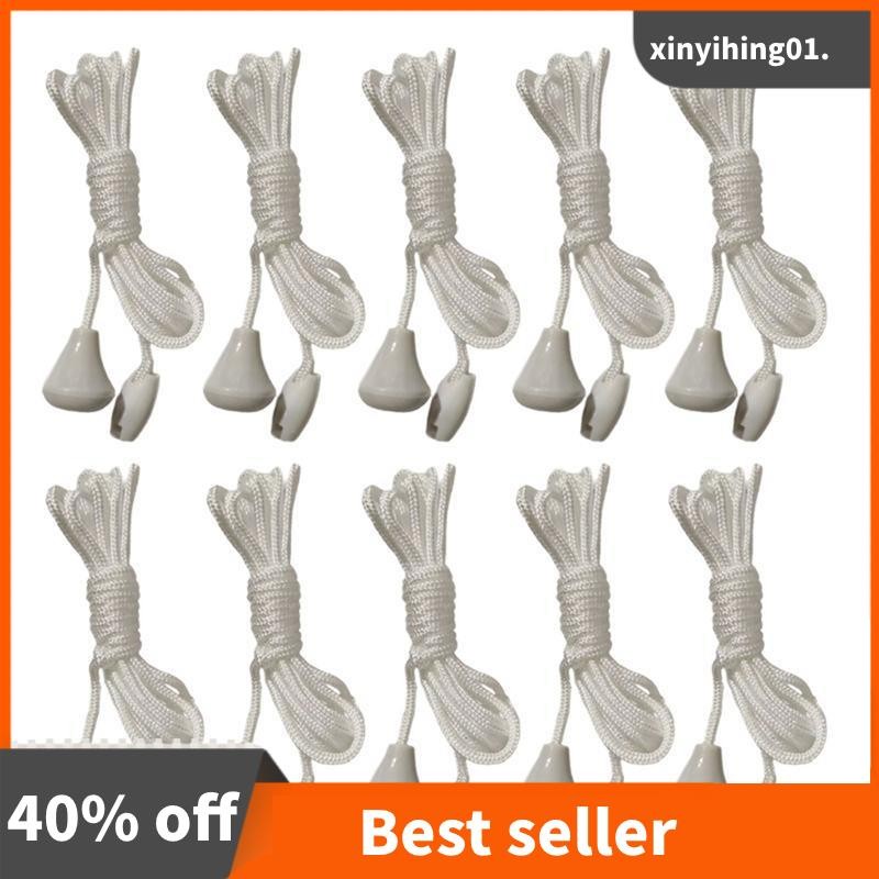 1.5m Pull Cord Ceiling Switches 10Pcs Pull Rope Light Switches Bathroom ...
