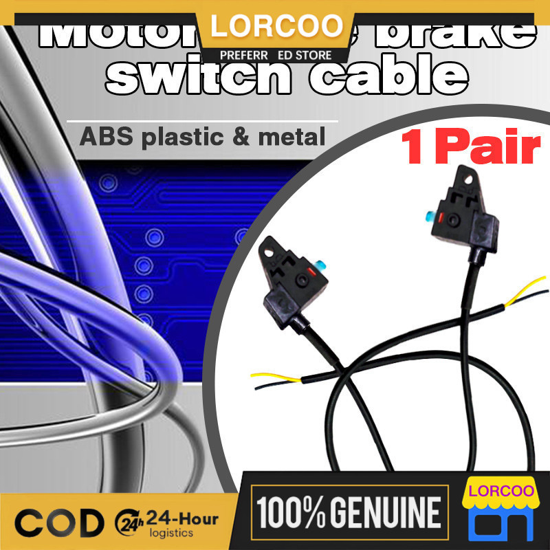1 pair Disc Brake Switch Electric Vehicle Motorcycle Brake Switch Cable ...