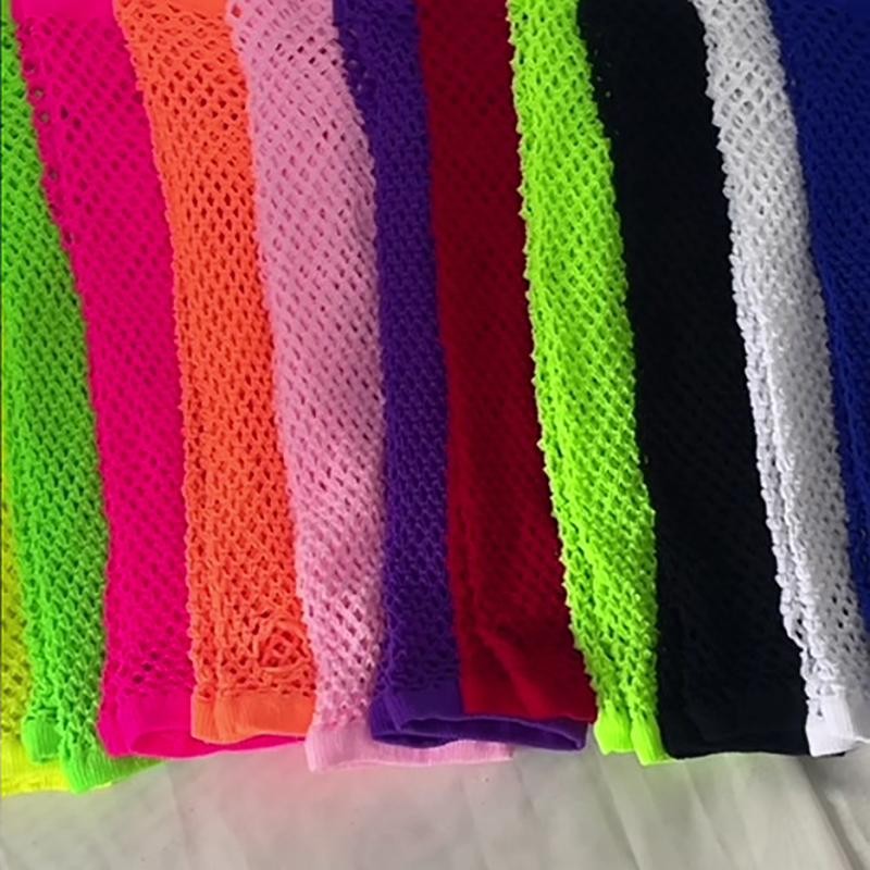 BDPH Swank 1Pair Womens Long Fishnet Net Gloves Fingerless Mesh Gloves ...