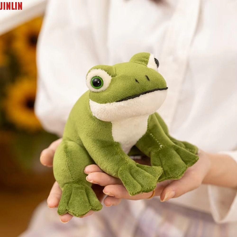 JINLIN Green Frog Plush Toy, Cartoon Anime PP Cotton Mini Frog Plush ...
