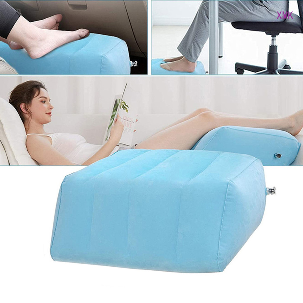 XMK Leg Elevation Pillow Inflatable Leg Rest Cushion Double Valve ...