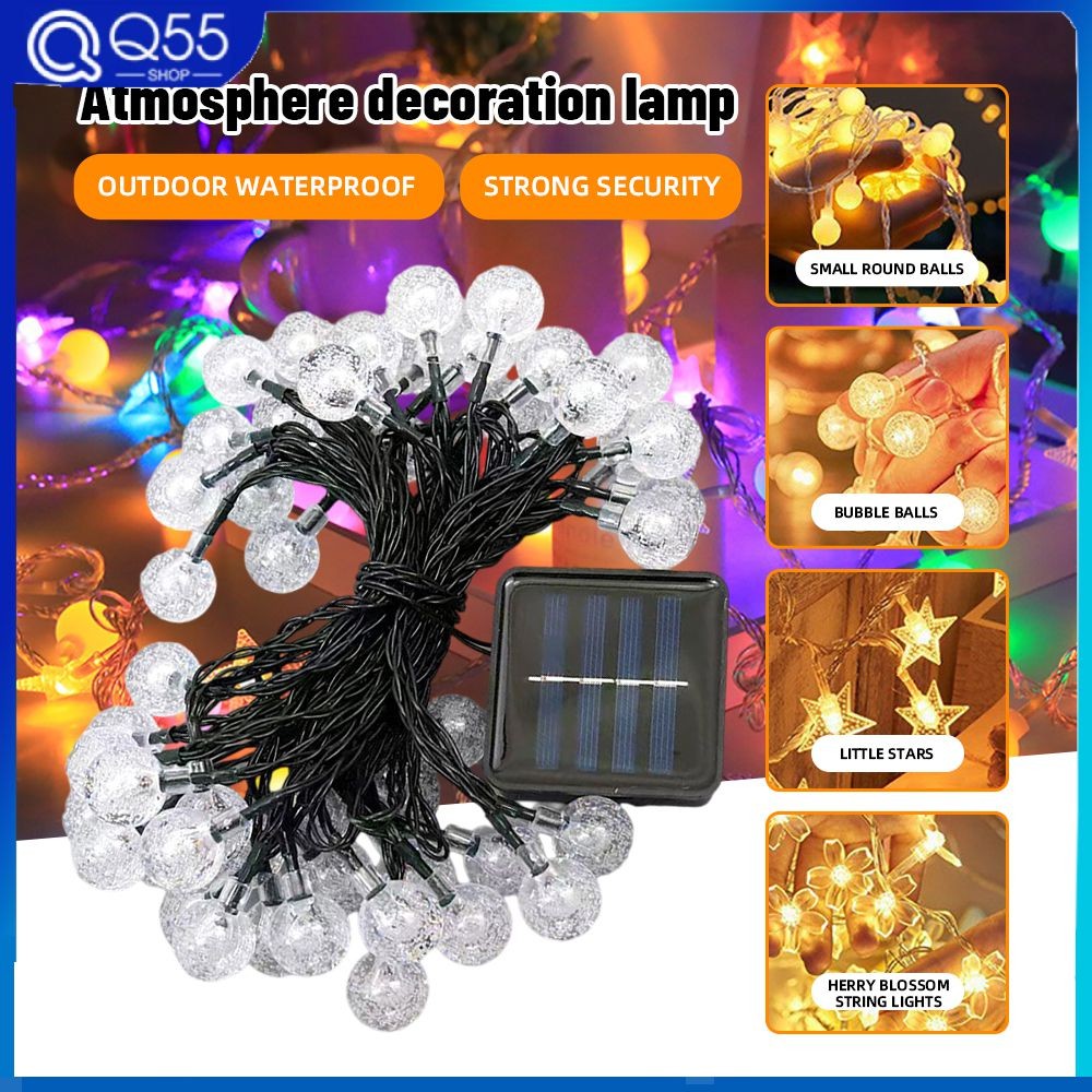 LED Solar Light String Camping Fairy String Lights Outdoor Waterproof ...