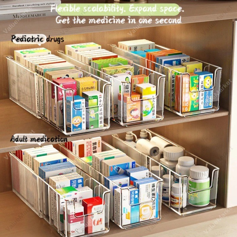 Scalable Medicine Box With Detachable Grid Drug Storage Rack Inside The ...