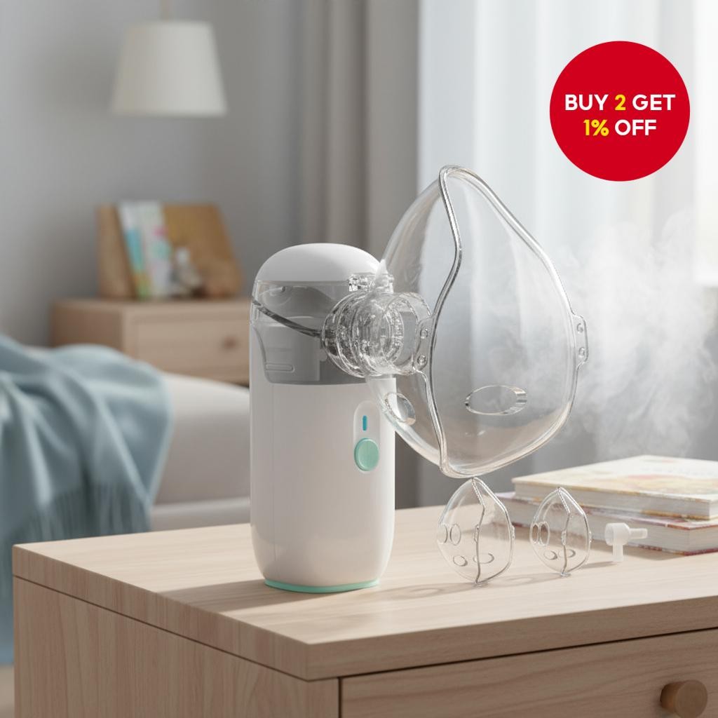 AIQUE Portable Ultrasonic Nebulizer Inhaler for Asthma Treatment with ...