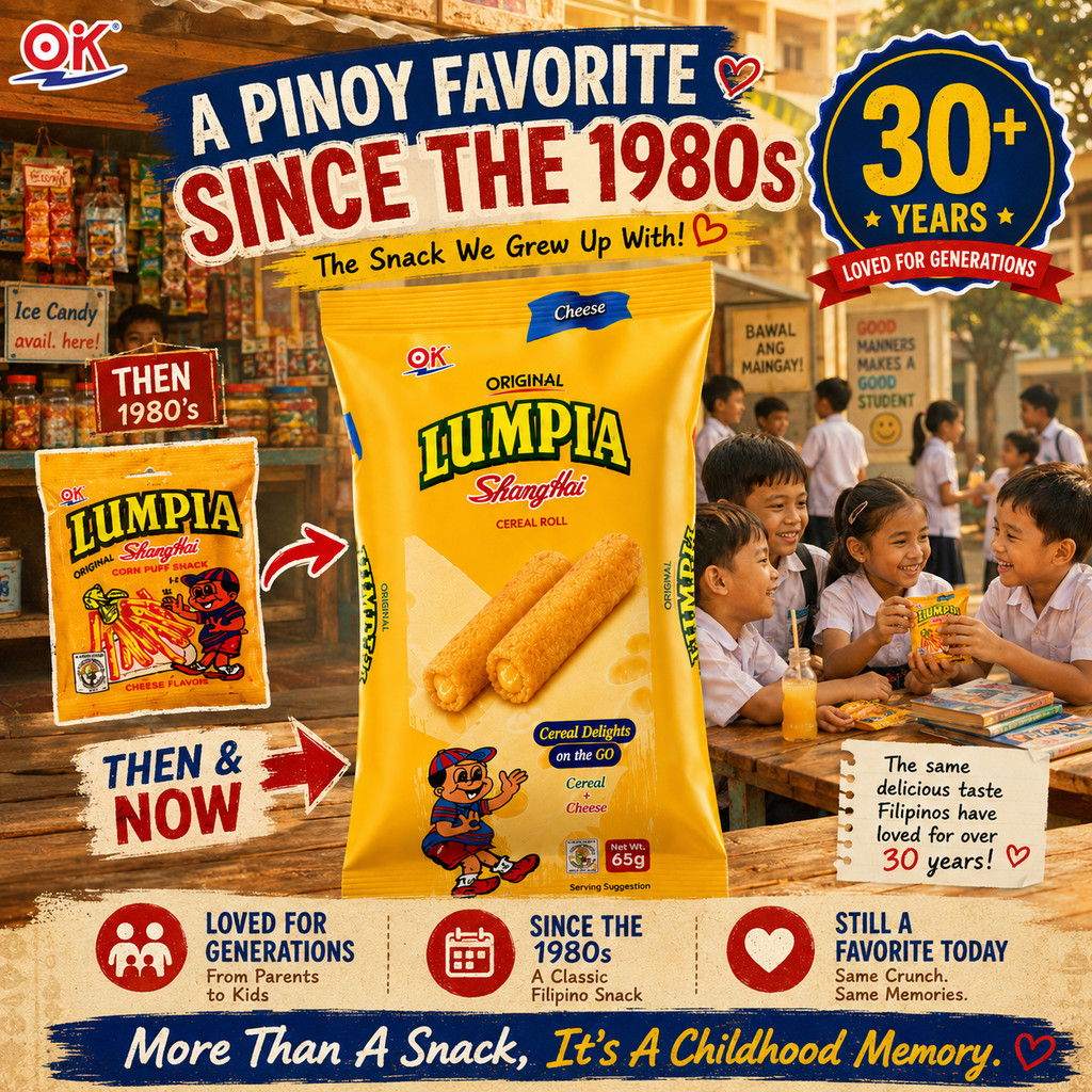 OK ORIGINAL LUMPIA CEREAL ROLL 65g Cereal Delights snacks | Shopee ...