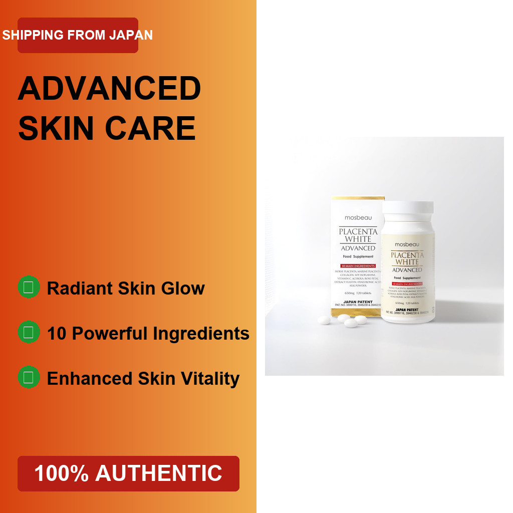 mosbeau glutathione review Placenta White Advanced Whitening Tablets 60 count 650mg Japan : Beauty & Personal Care Luxury Face Cleanser for Dry