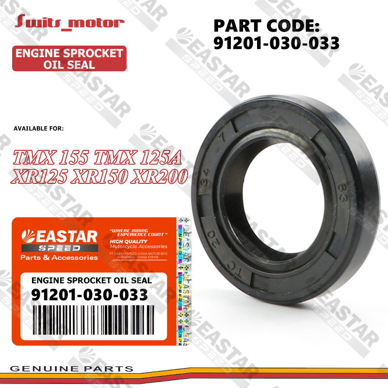 ( 91201-030-033) 1pc Engine Sprocket Oil Seal for TMX 155/TMX 125a ...