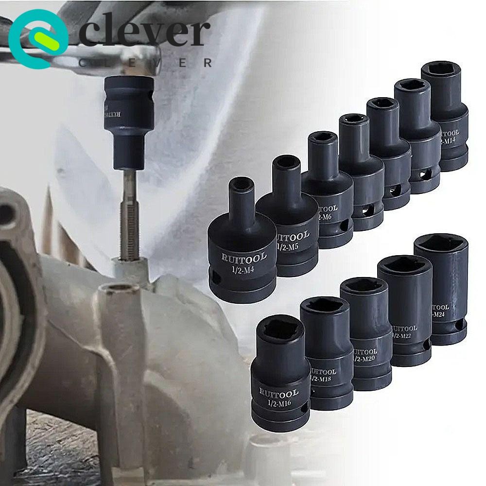 CLEVER Tap Die Socket Adapter, M6-24 Quick Change Thread Taps 1/2 ...