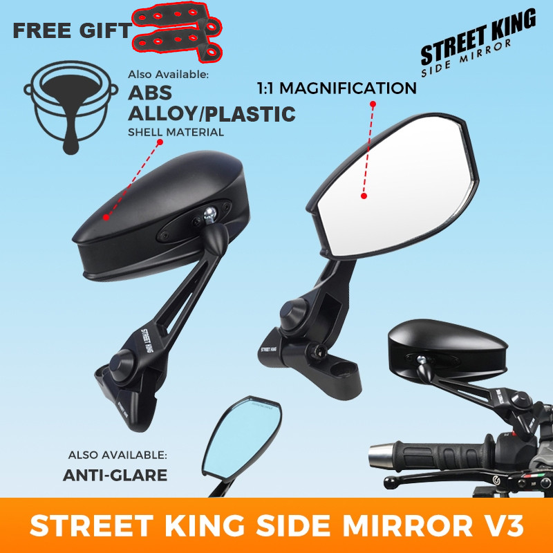 Street King Side Mirror For Motorcycle V3 Honda Click 125i V2 Anti ...