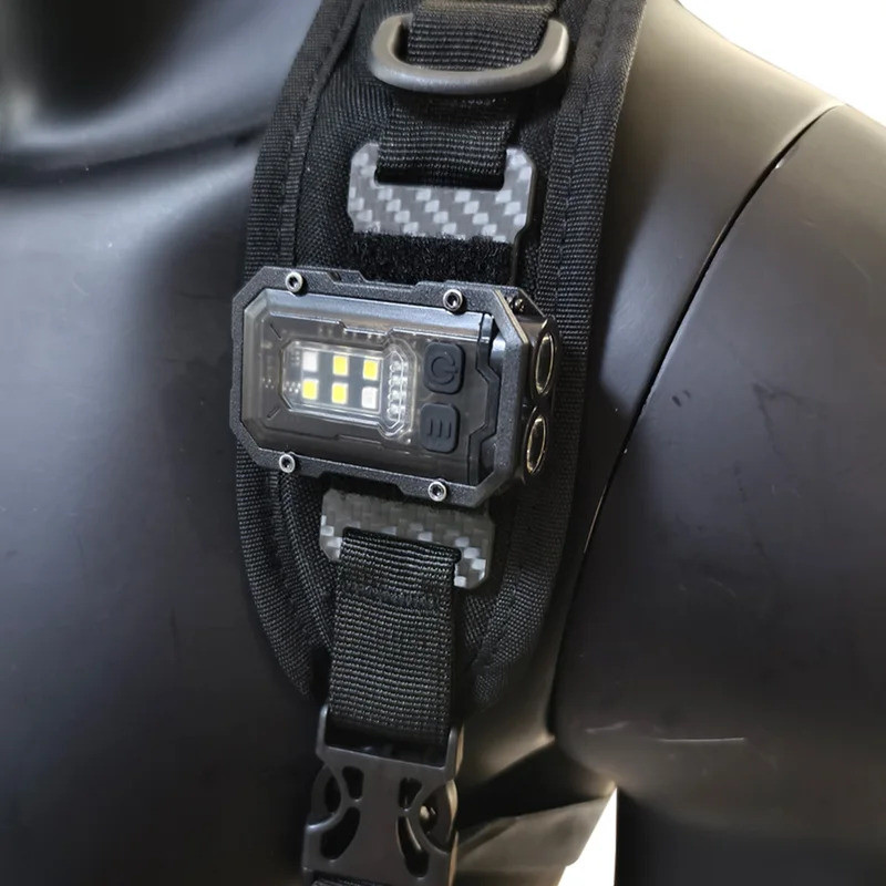Tactical Flashlight EDC Portable Mini Light or Hook Ring Board Camping ...