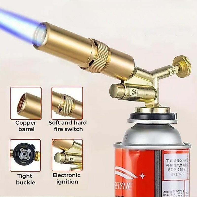 All Bronze Gas Torch Welding Nozzle Heat Flame Tool Bronze Brazing Blow ...
