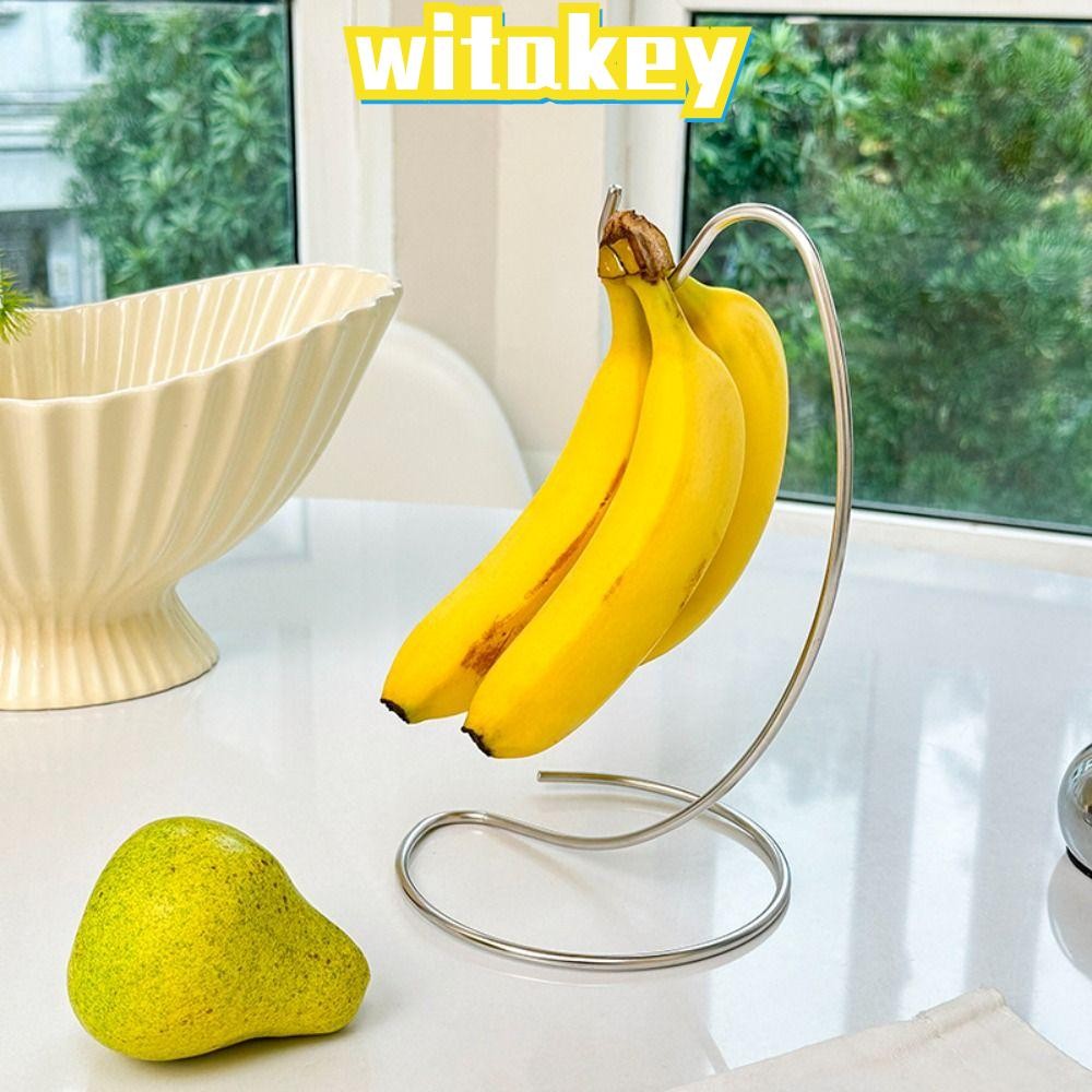 WITAKEY Banana Rack, Metal Suspension Type Fruit Storage Rack, Portable ...