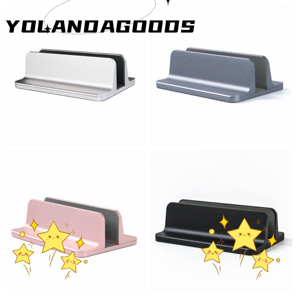 YOLA Vertical Laptop Stand, Dual Slot Aluminum Desktop Stand, Fall ...