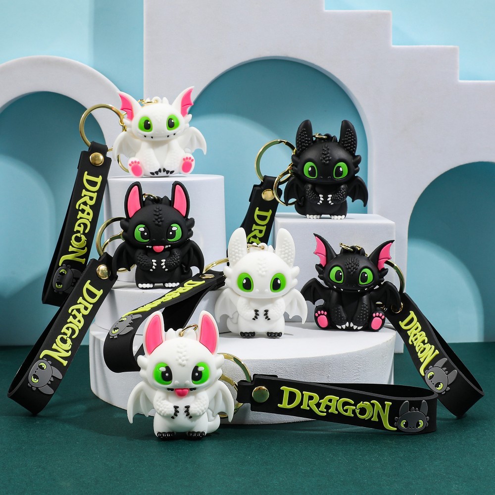 New Cartoon Toothless Keychain, How To Train Your Dragon Key Chain ...