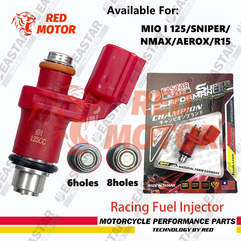 FUEL INJECTOR MIO I 125/SNIPER/NMAX/AEROX/R15 RACING RED FUEL INJECTOR ...