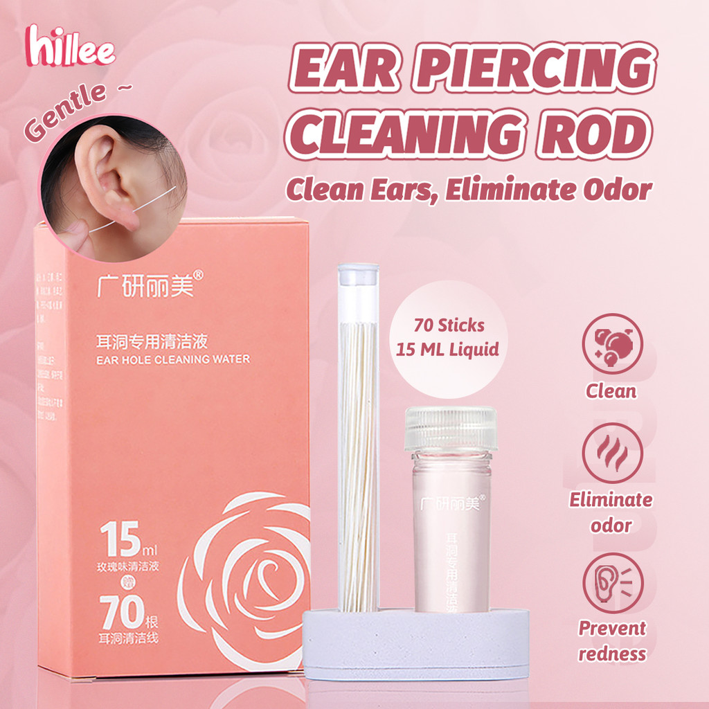 70/240pcs Ear Hole Cleaner Kit Piercing Aftercare Disposable Earrings ...