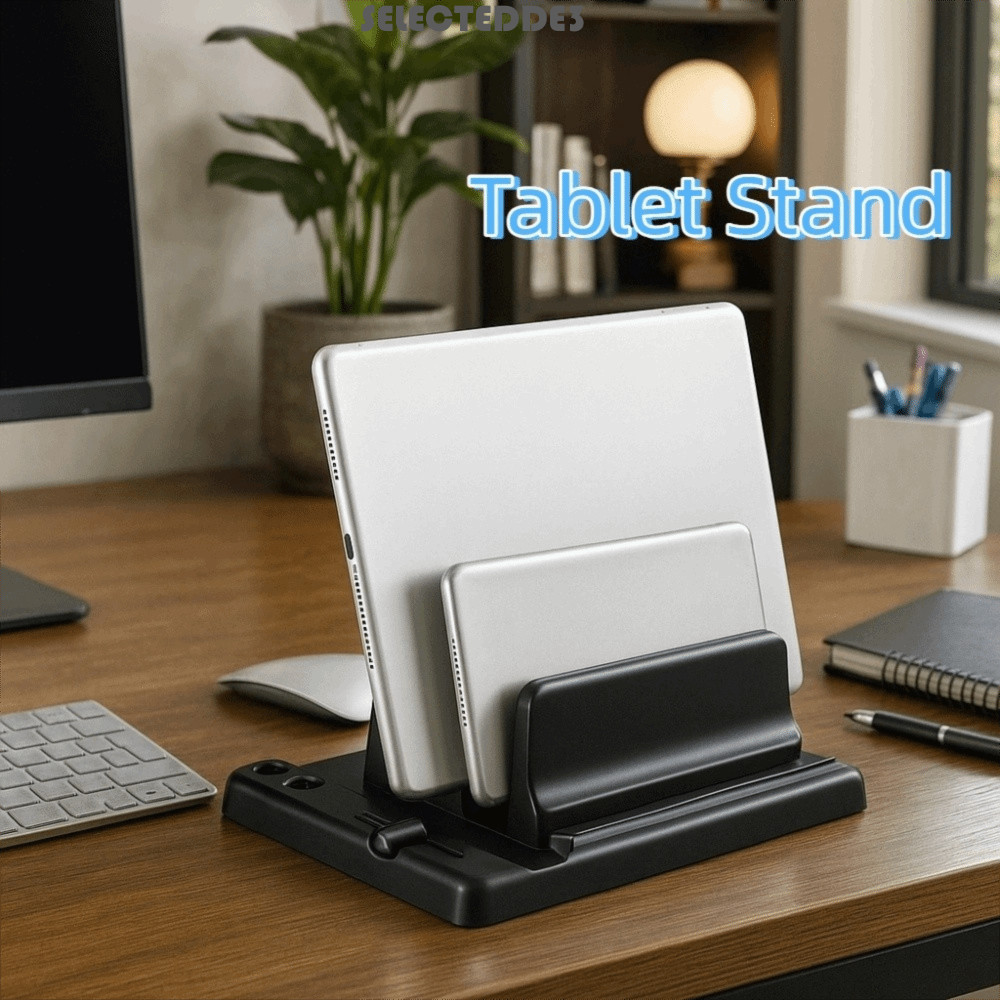 SELECTEDDE Tablet Stand, Universal Adjustable Laptop Stand, Storage ...